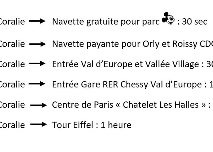 Disneyland Paris, Appartement 70M², Parking Prive
